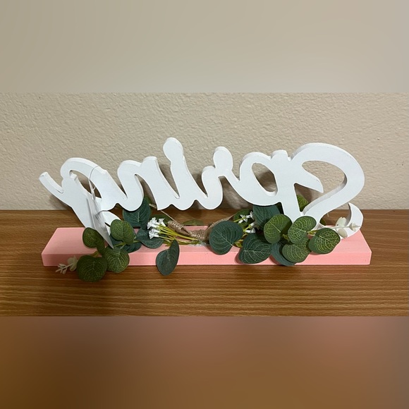 Spring Wooden Tabletop Sign - Picture 2 of 2